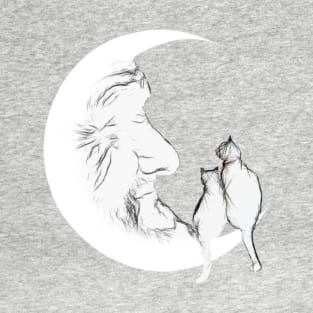 Moon and cats T-Shirt